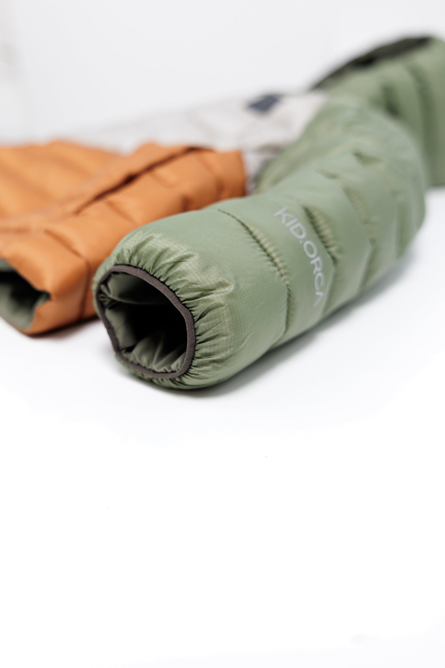 Kids Puffer Jacket - Porteau Reversible Waterproof - Fall/Winter - Dusty Olive