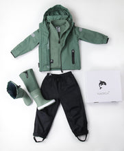 Load image into Gallery viewer, KidORCA Kids Mid Layer Fleece Jacket _ Olive
