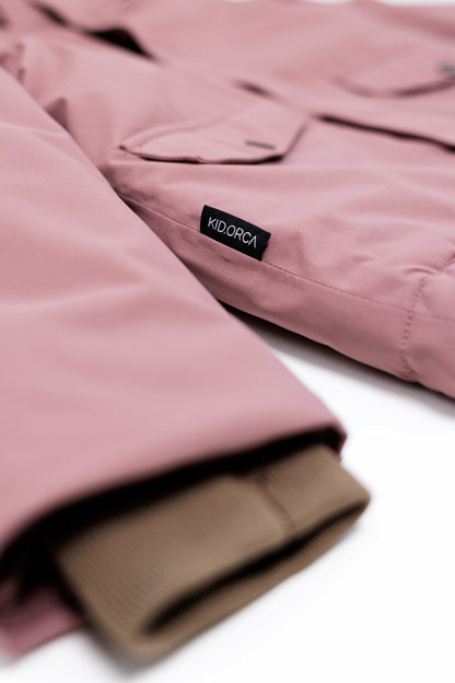 Kids Winter Jacket - Cypress Waterproof Fleece Padded - Rose Taupe