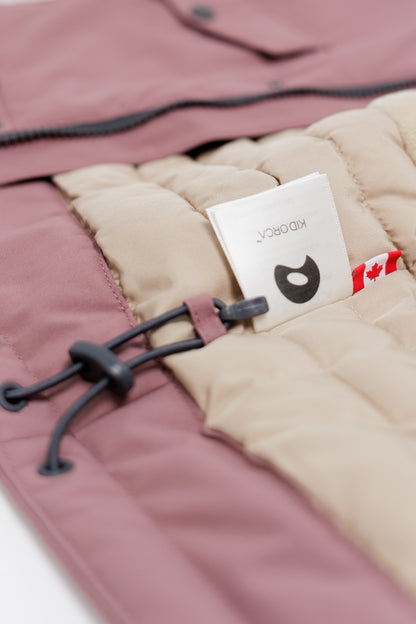 Kids Winter Jacket - Cypress Waterproof Fleece Padded - Rose Taupe