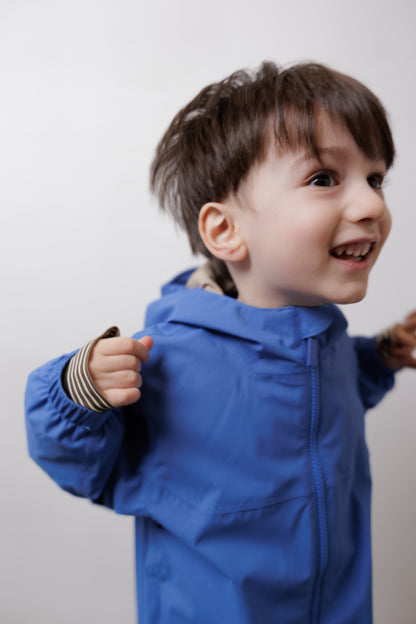 Kids Waterproof Jacket - TOFINO Packable Technical - Spring/Summer - Dutch Blue