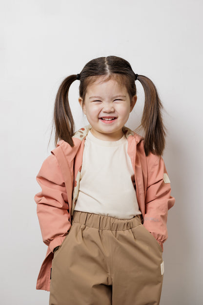 Kids Waterproof Jacket - TOFINO Packable Technical - Spring/Summer - Cameo / Cherry
