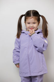 Kids Waterproof Jacket - TOFINO Packable Technical - Spring/Summer - Lilac / Floral