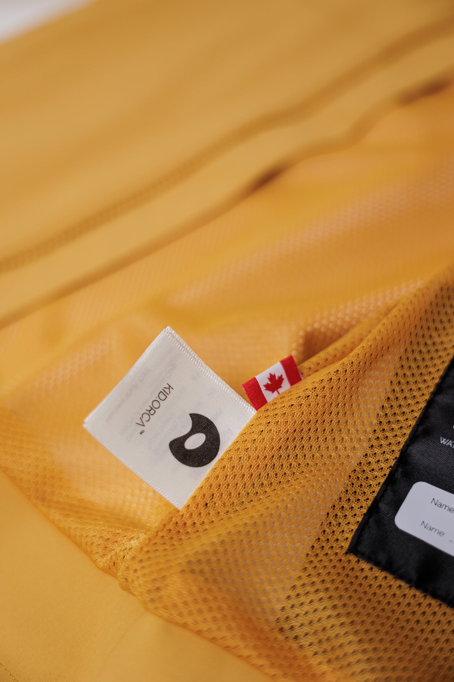 Kids Waterproof Jacket - TOFINO Packable Technical - Spring/Summer - Spruce Yellow