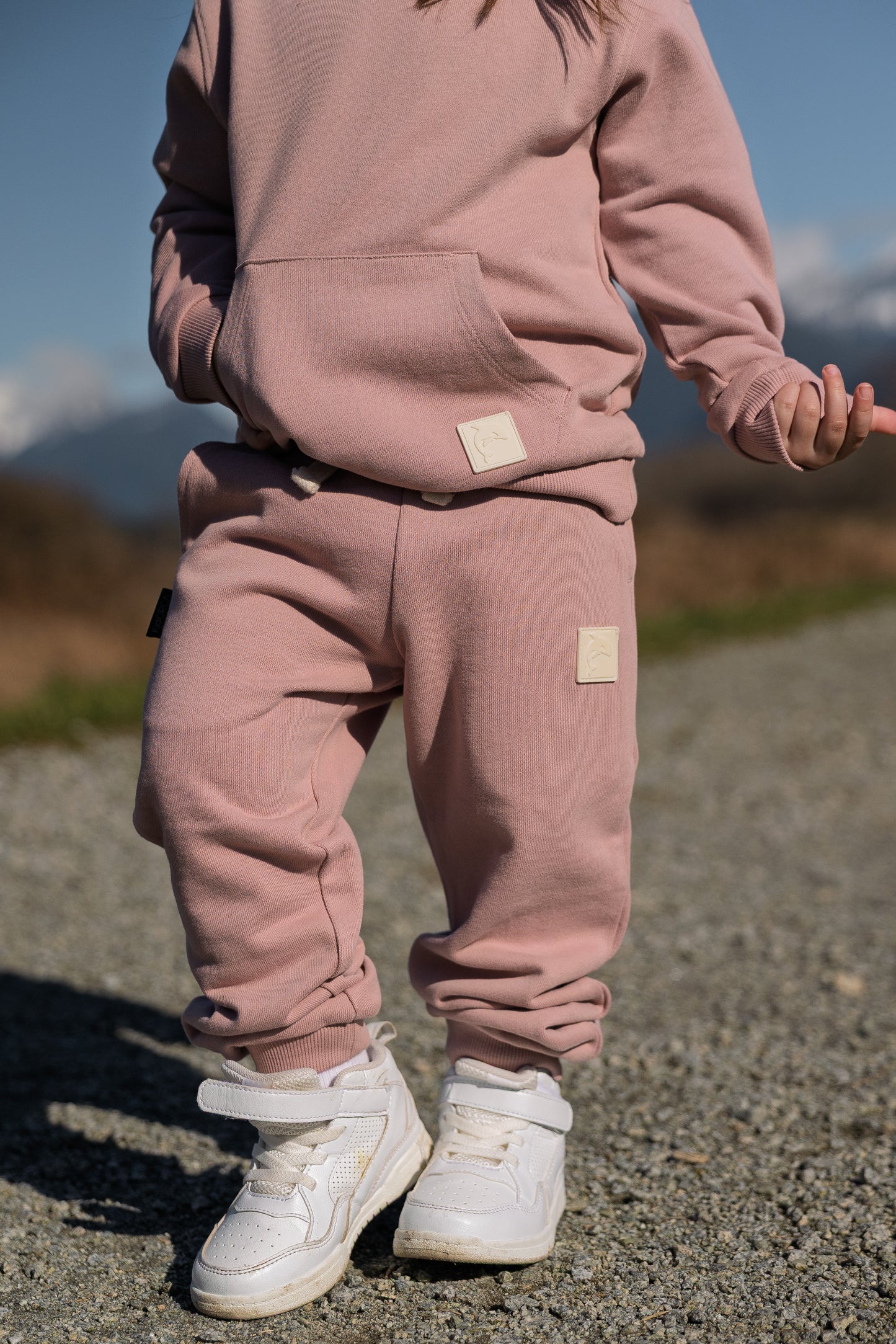 Kids Sweatpants - French Organic Terry Cotton  – Mauve