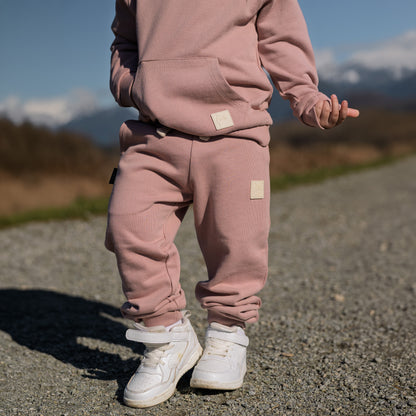 Kids Sweatpants - French Organic Terry Cotton  – Mauve
