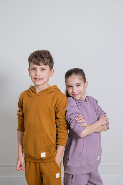 Kids Hoodie - Organic Brushed Terry Cotton – Elderberry