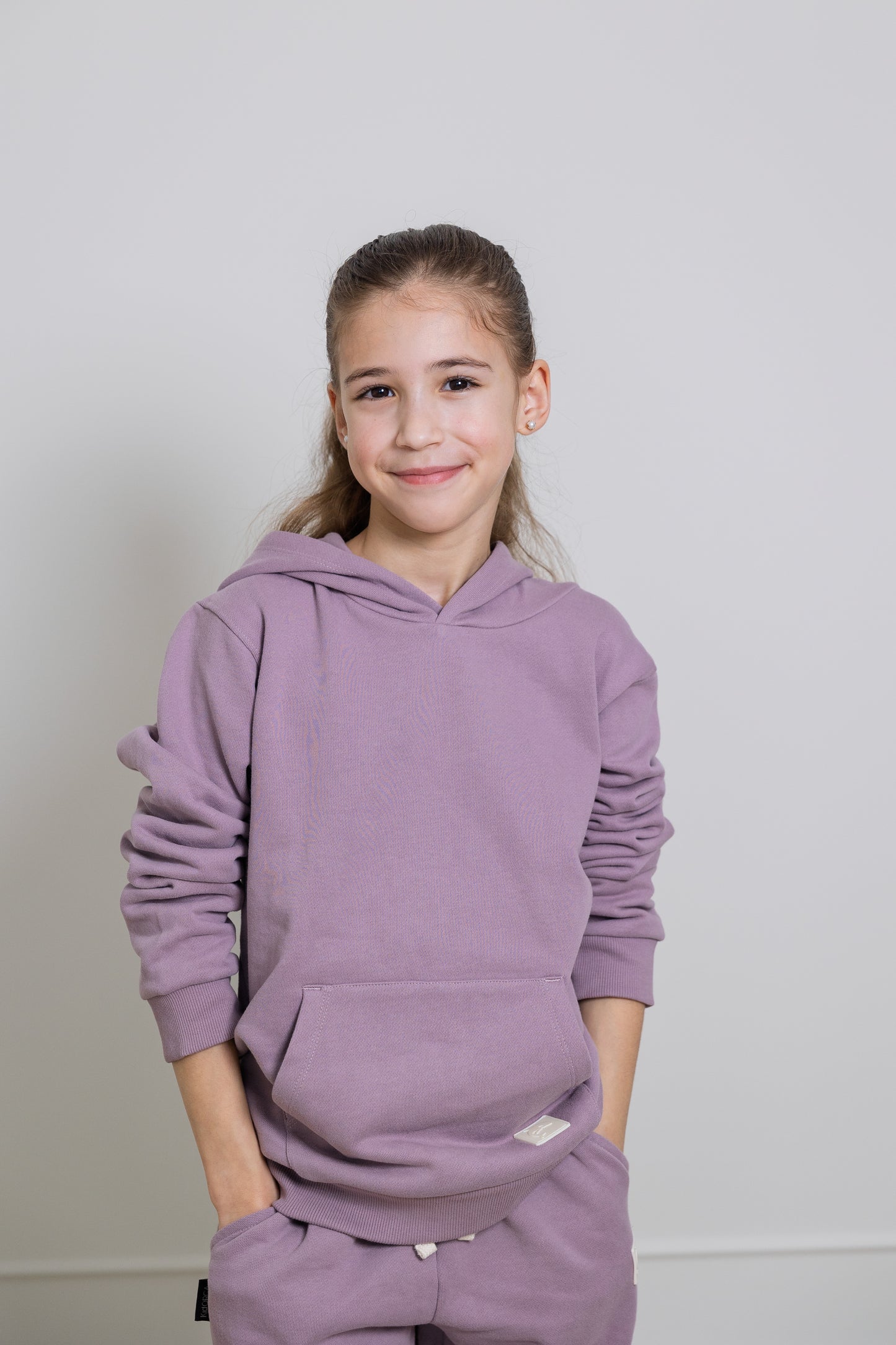 Kids Hoodie - Organic Brushed Terry Cotton – Elderberry