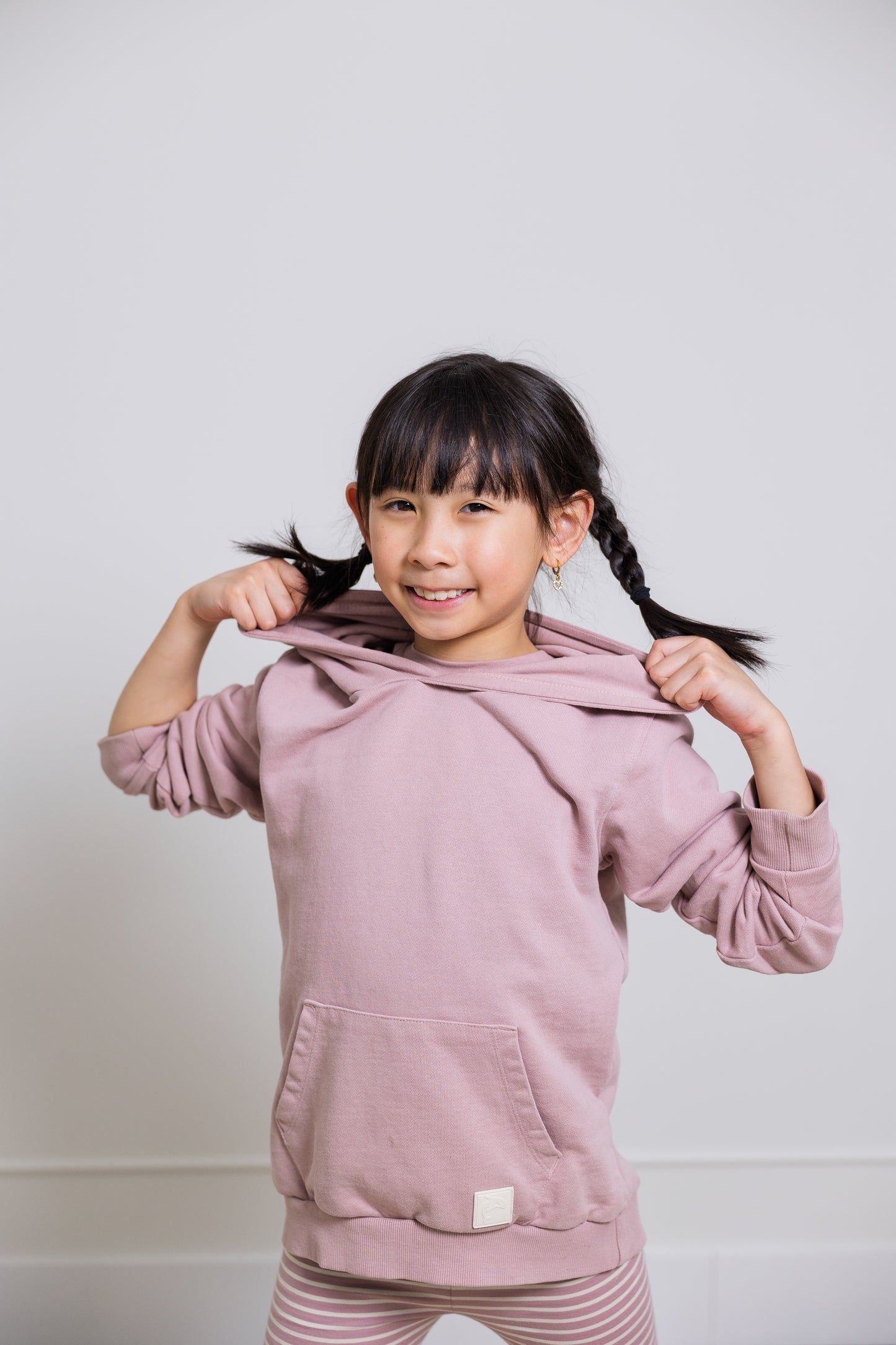 Kids Hoodie - Organic French Terry Cotton – Mauve