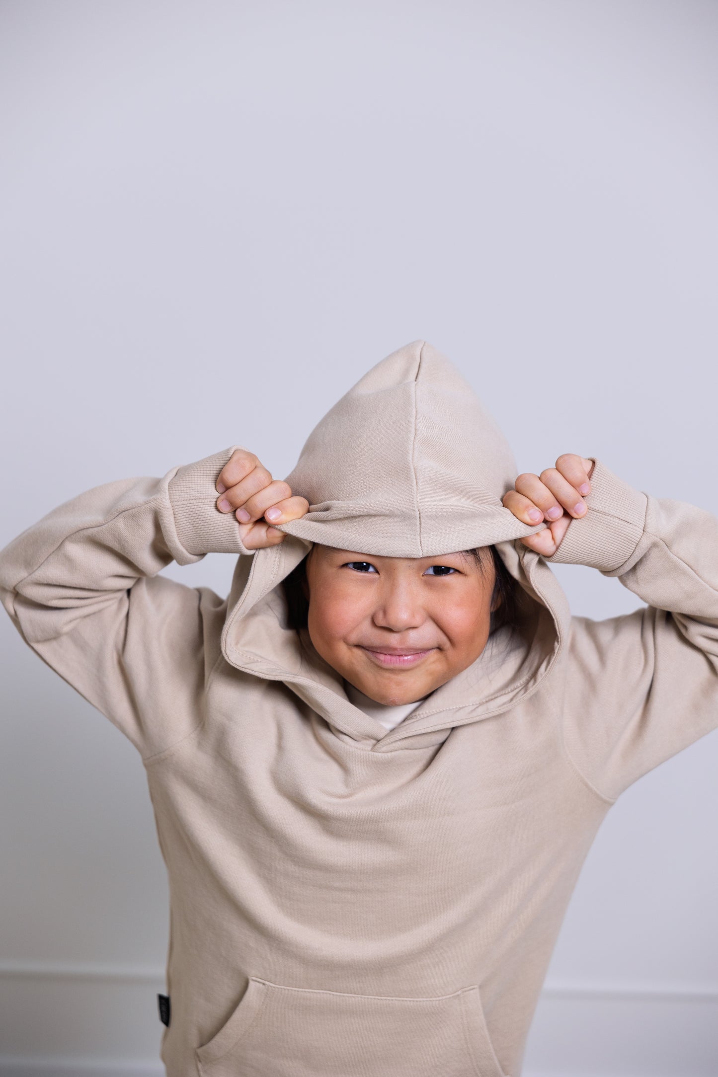 Kids Hoodie - Organic Brushed Terry Cotton – Wheat