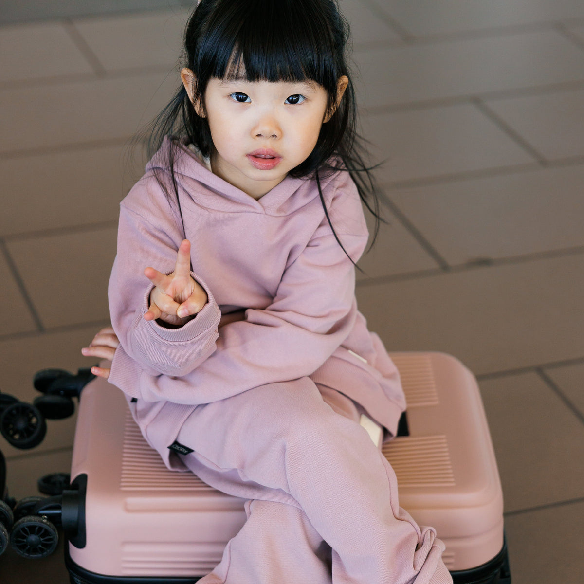 Kids Hoodie - Organic French Terry Cotton – Mauve
