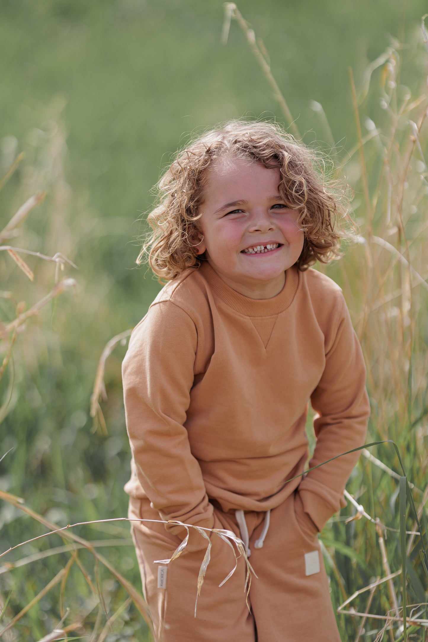Kids Sweatshirt- Organic French Terry Cotton – Sandstorm