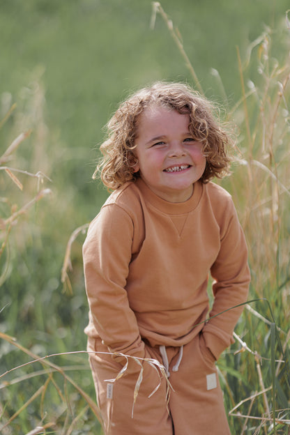 Kids Sweatshirt- Organic French Terry Cotton – Sandstorm