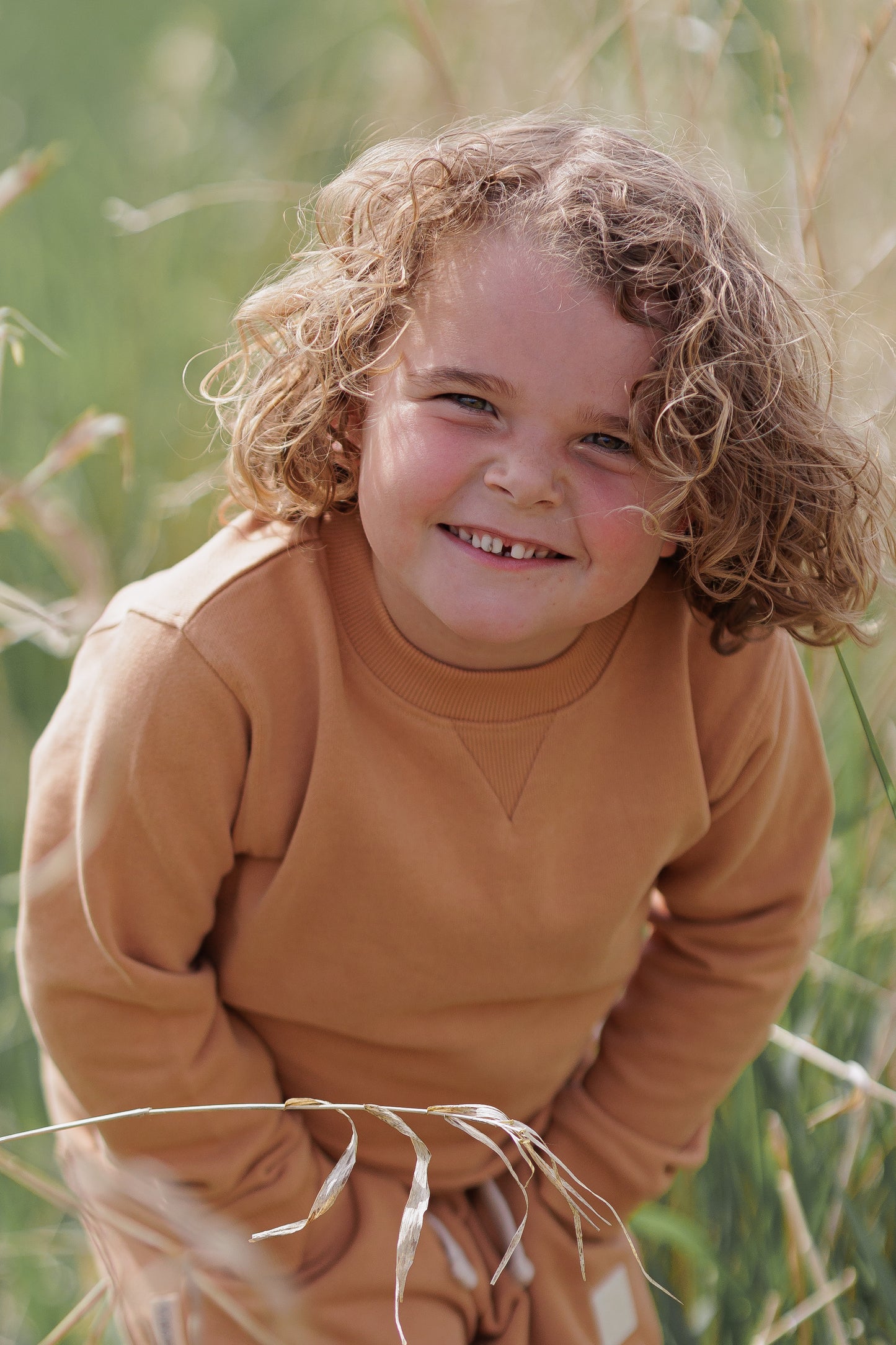 Kids Sweatshirt- Organic French Terry Cotton – Sandstorm