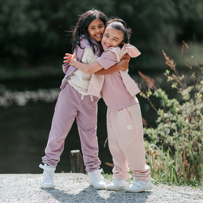 Kids Sweatpants - Brushed Organic Terry Cotton  – Elderberry