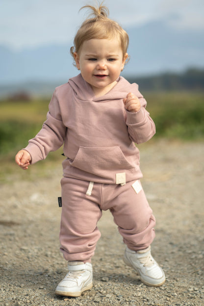 Kids Hoodie - Organic French Terry Cotton – Mauve