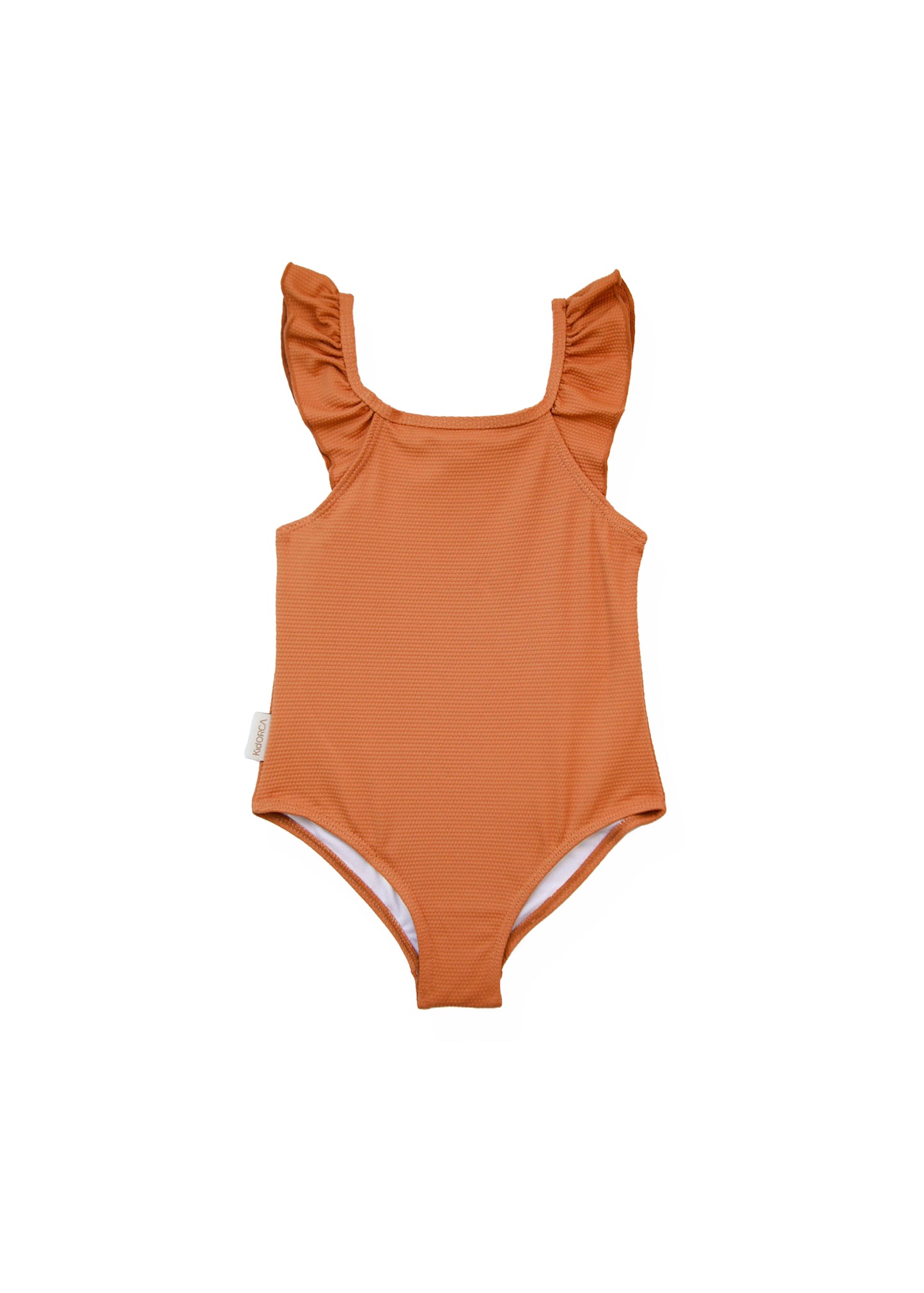 Girls’ UPF 50+ Textured Ruffle One-Piece Swimsuit - Hazel