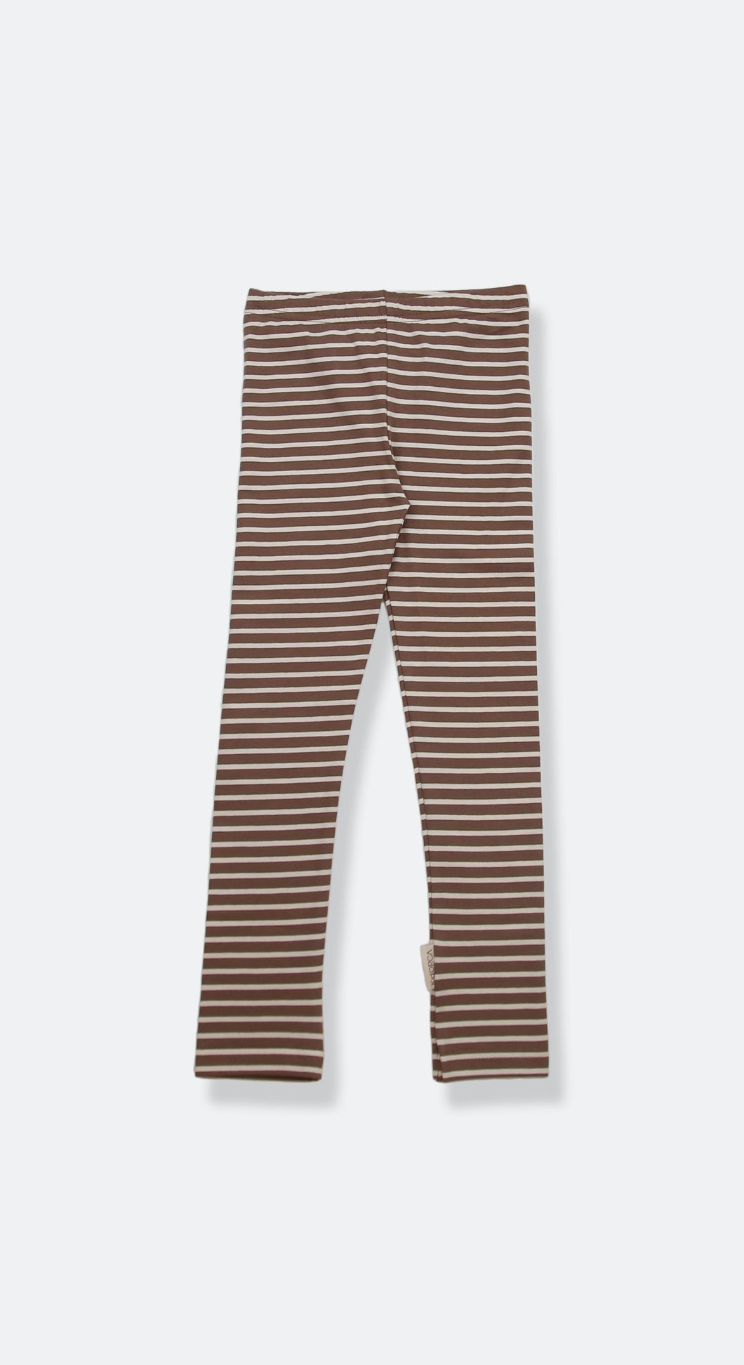 Extra Long Leggins _ Stripe / Mocha