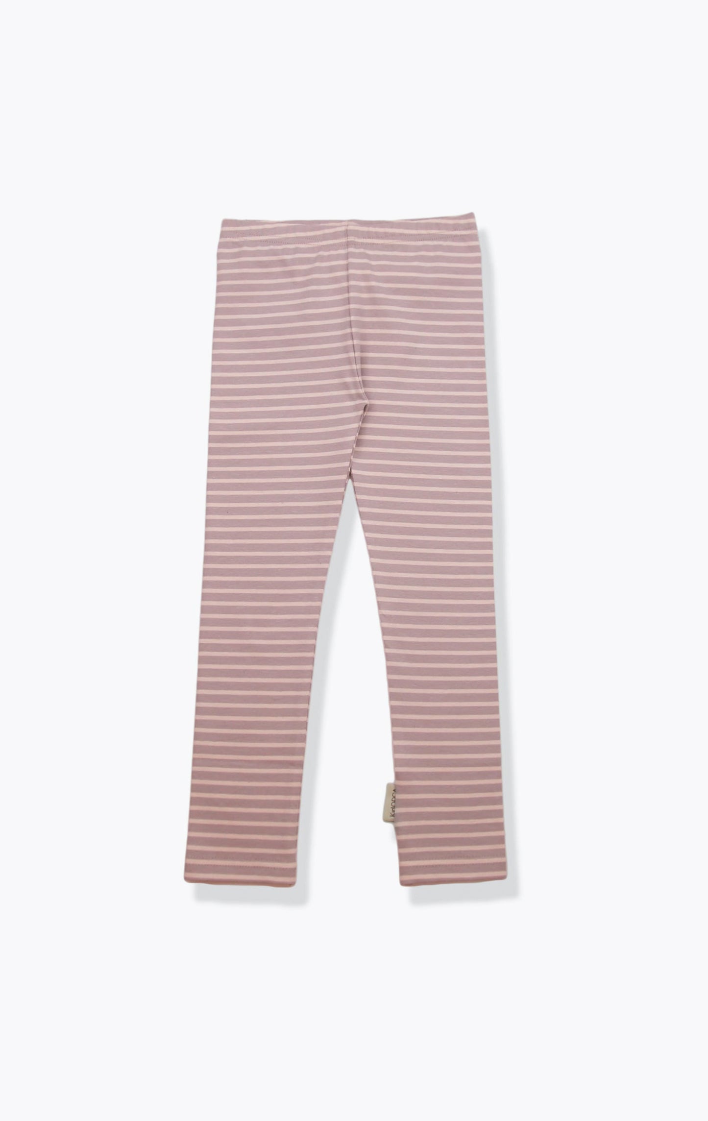 Kids Leggings – Organic Cotton  – Stripe/Mauve