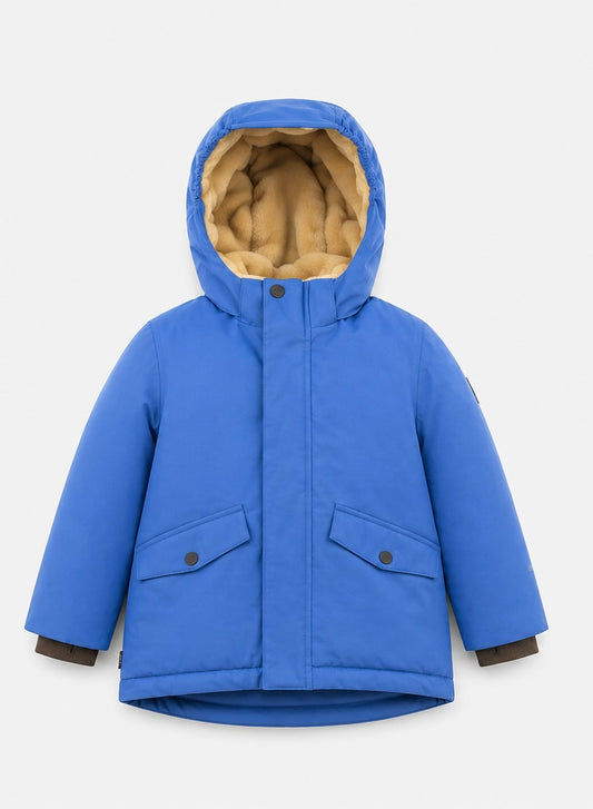 Kids Winter Jacket - Cypress Waterproof Fleece Padded - Dutch Blue