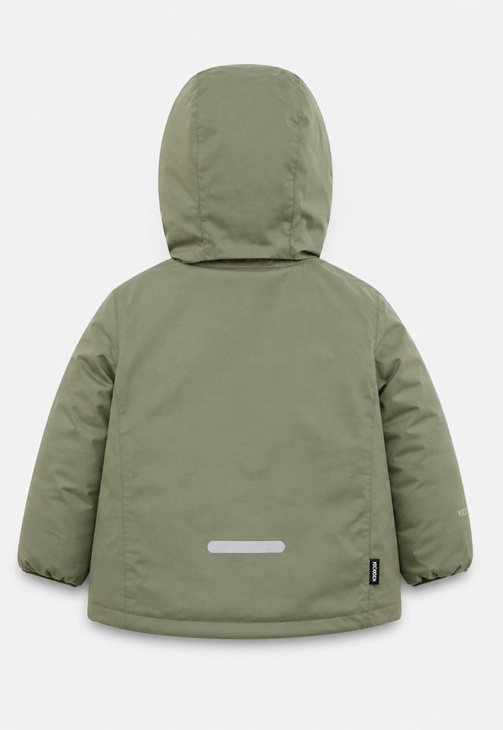 Kids Puffer Jacket - Porteau Reversible Waterproof - Fall/Winter - Dusty Olive