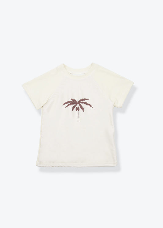 Short Sleeve Rashguard _ Palm Tree