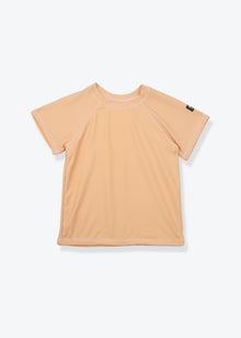 Kids short sleeve rashguard Desert Sand – front view