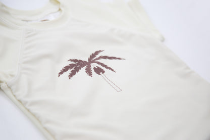 Short Sleeve Rashguard _ Palm Tree