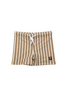 Swim Boardie Shorts – Stripe / Khaki