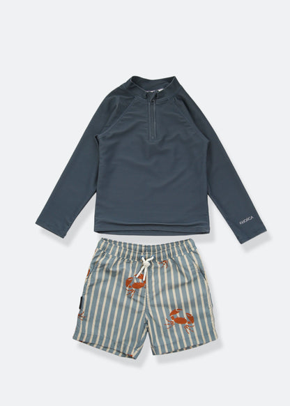 Swim Trunks _ Boy _ Crab / Slate