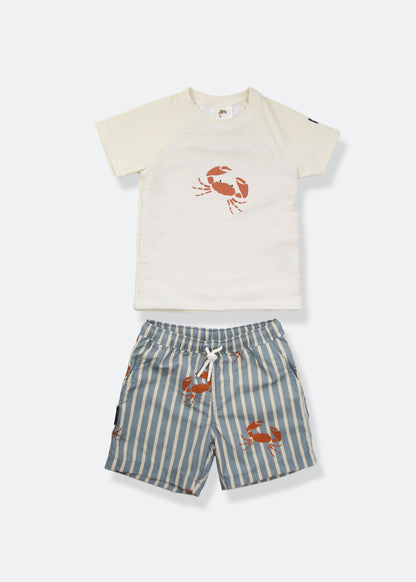 Swim Trunks _ Boy _ Crab / Slate