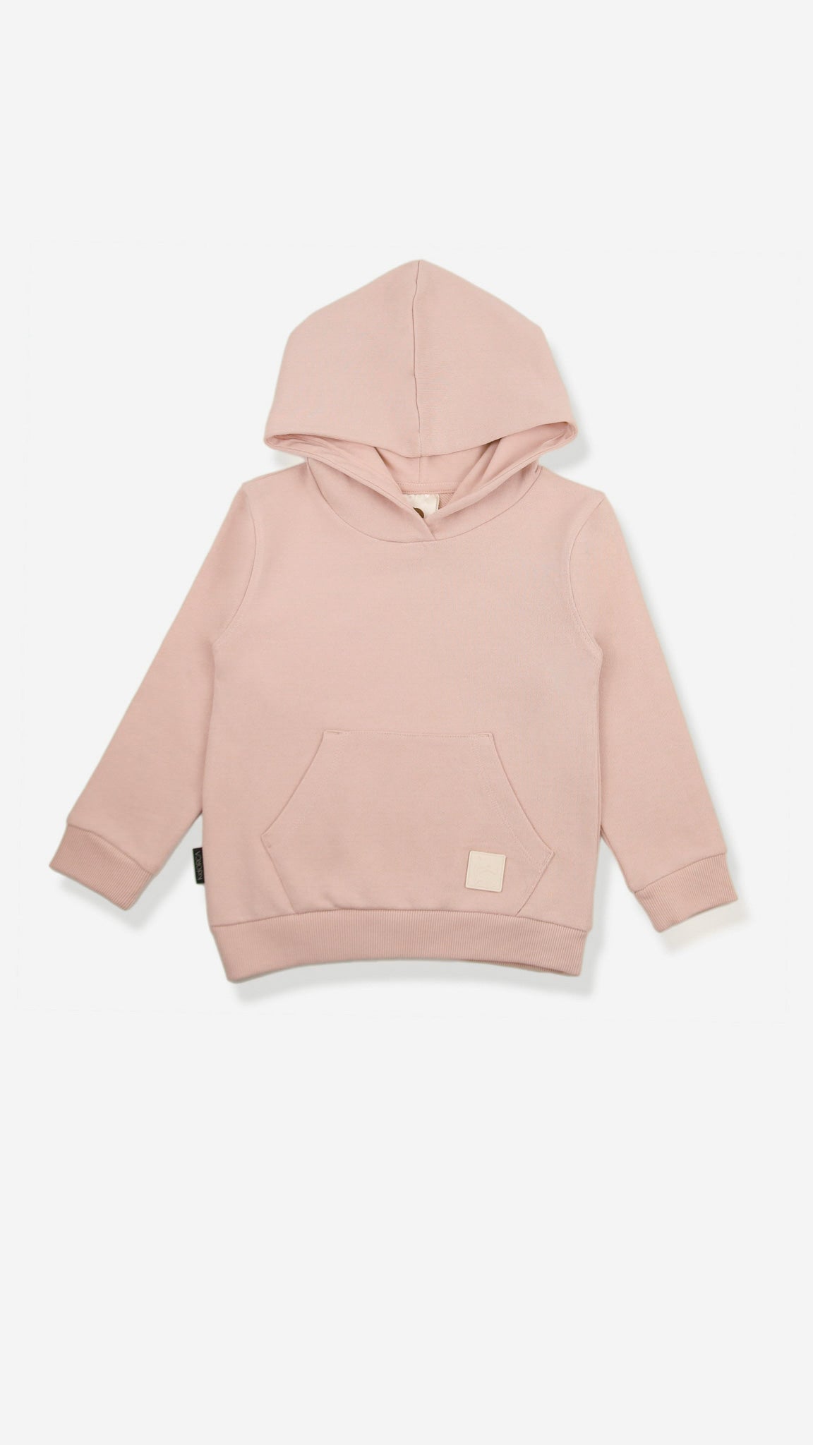 Kids Hoodie - Organic French Terry Cotton – Pale Rose
