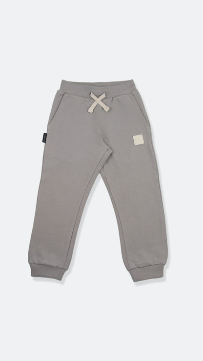 French Terry Sweatpants _ Pebble