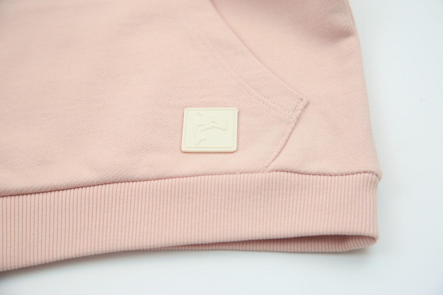 French Terry Hoodie _ Pale Rose