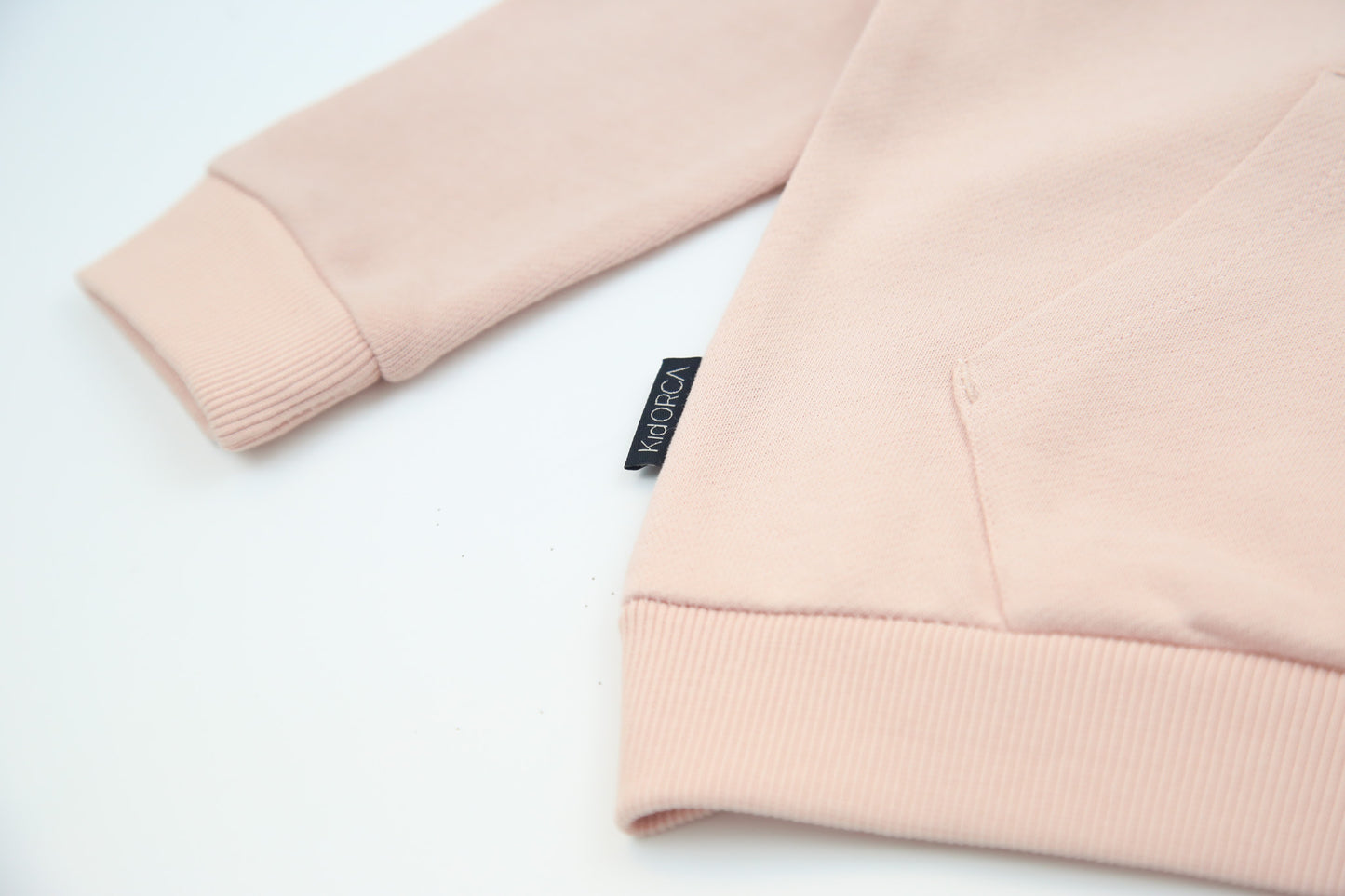 French Terry Hoodie _ Pale Rose