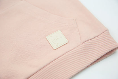 French Terry Hoodie _ Pale Rose