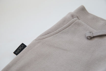 French Terry Sweatpants _ Pebble