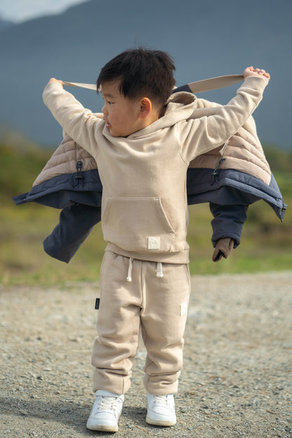 Kids Sweatpants - Brushed Organic Terry Cotton – Wheat