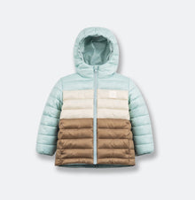 Kids Puffer Jacket - Porteau Reversible Waterproof - Fall/Winter - Blue Haze