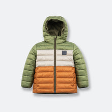 Kids Puffer Jacket - Porteau Reversible Waterproof - Fall/Winter - Dusty Olive