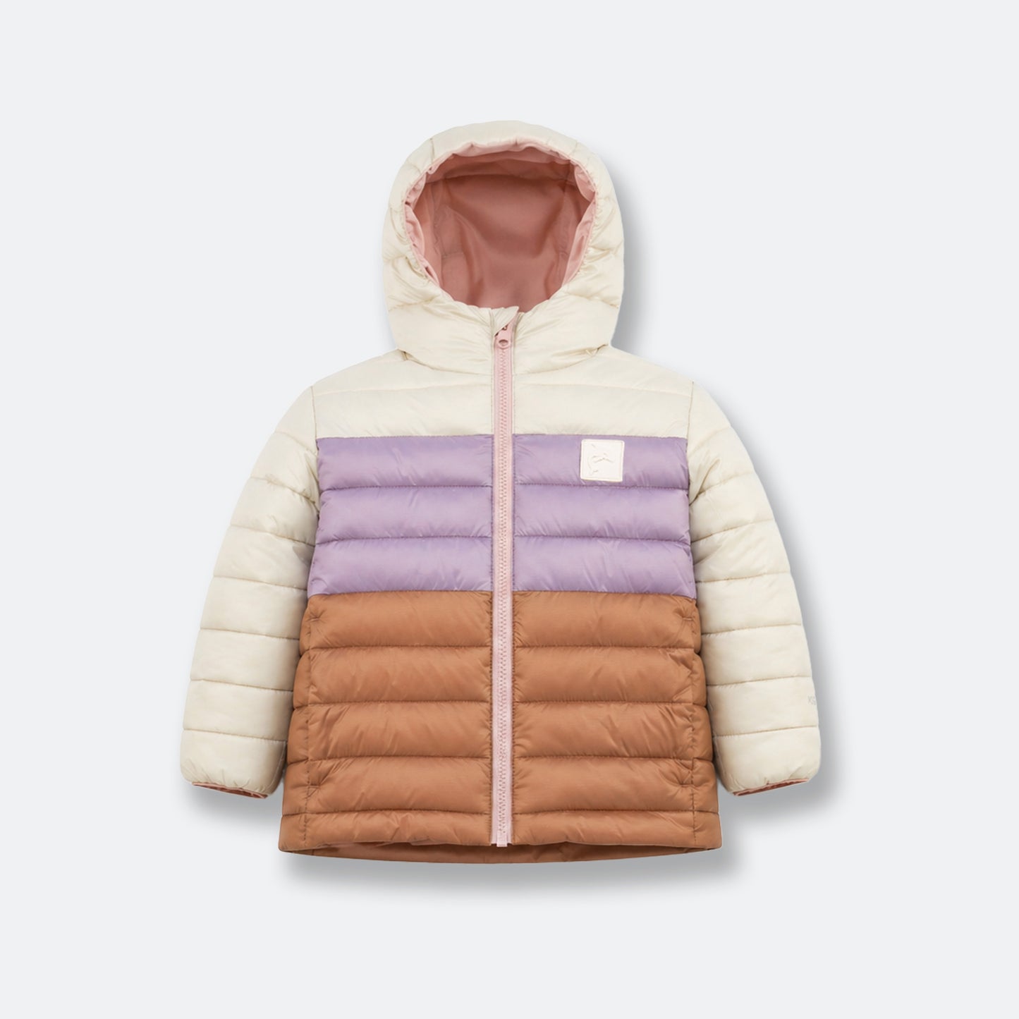 Kids Puffer Jacket - Porteau Reversible Waterproof - Fall/Winter - Dusty Rose