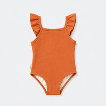 Girls’ UPF 50+ Textured Ruffle One-Piece Swimsuit - Hazel