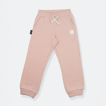Kids Sweatpants -  Organic French Terry Cotton  – Pale Rose