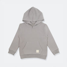 Kids Hoodie - Organic French Terry Cotton- Pebble