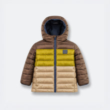 Kids Puffer Jacket - Porteau Reversible Waterproof - Fall/Winter - Ombre Blue