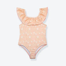 Girls Swimsuit - UPF 50+ Ruffle One-Piece - Evangelina Tuscany