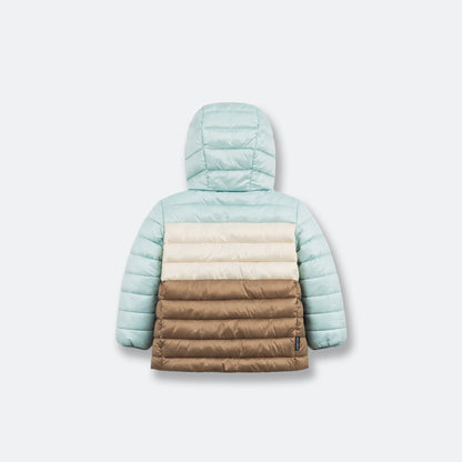 Kids Puffer Jacket - Porteau Reversible Waterproof - Fall/Winter - Blue Haze