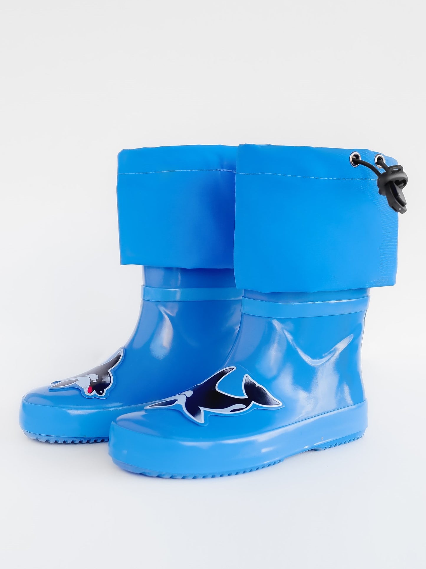 KidORCA Kids Rain Boots with Above Knee Waders _ Blue