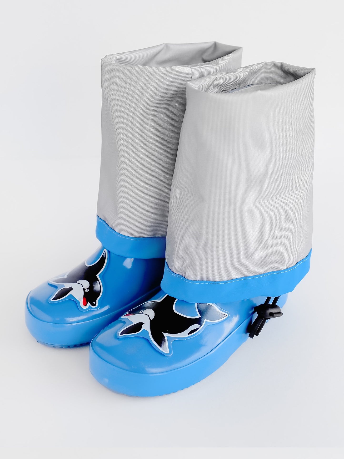 KidORCA Kids Rain Boots with Above Knee Waders _ Blue