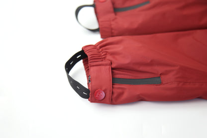 KidORCA Kids Rain Pants Hard Shell Waterproof _ Merlot